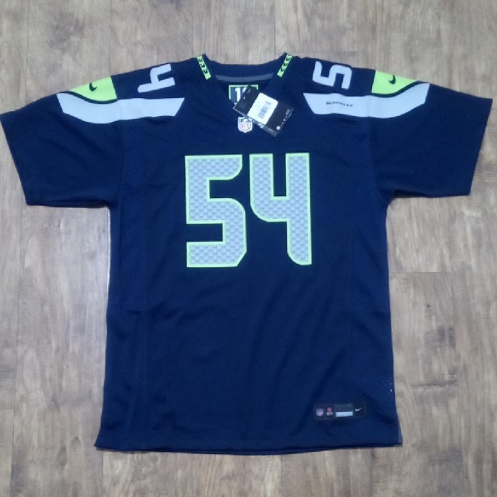 Nike Seahawks Jersey Youth L or XL Wagner 54 Navy and Lime